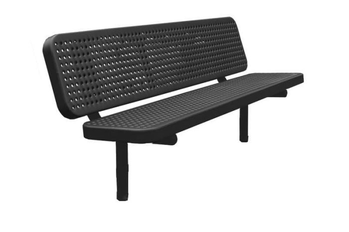 Champion Supreme Custom Bench – Direct Bury – Perforated Steel