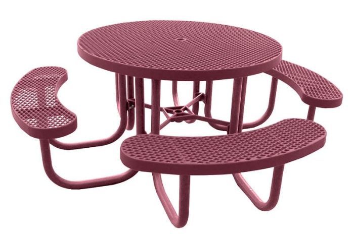 Champion Round Picnic Table Direct Bury