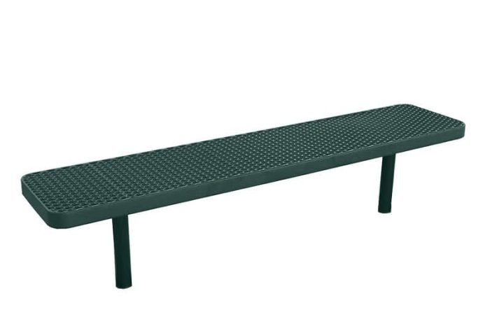 Champion Supreme Bench Without Back – Direct Bury – Expanded Metal
