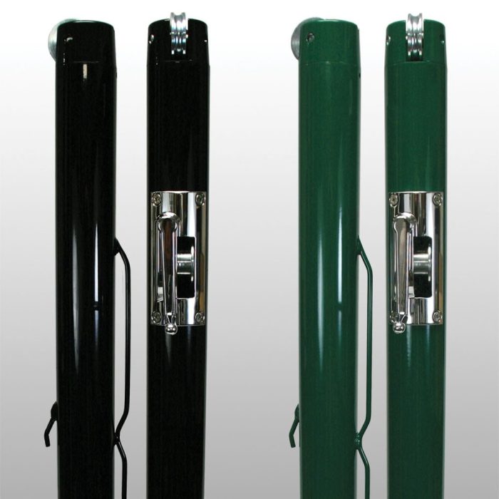Douglas 63032SS PremierTM XS Tennis Posts, Green (2-7/8" OD) with Stainless Steel Gears