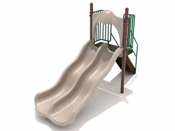 Free Standing Double Wave Slide (2 Deck Heights)