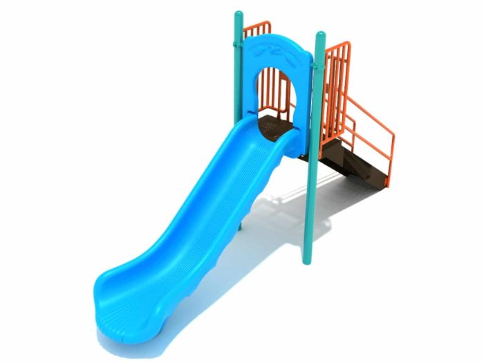 Straight Single Piece Free Standing Slide (4 Deck Heights) - Image 2