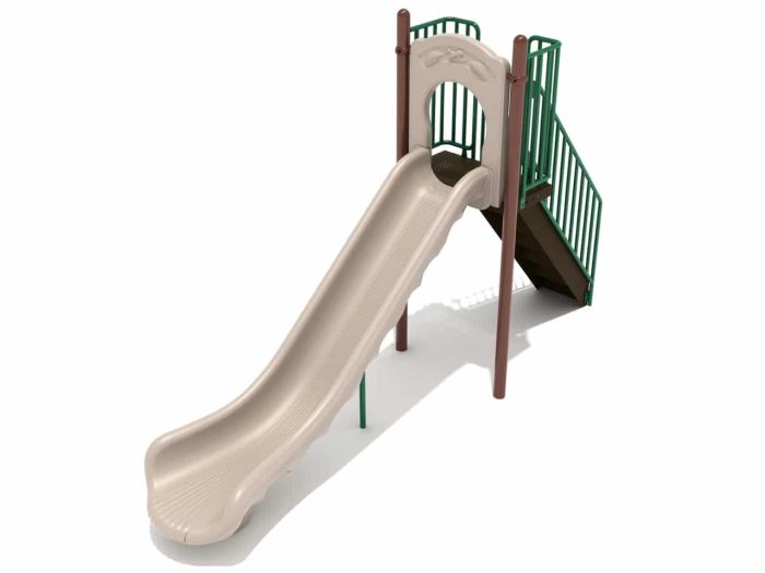 Straight Single Piece Free Standing Slide (4 Deck Heights) - Image 3