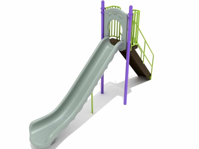 Straight Single Piece Free Standing Slide (4 Deck Heights) - Image 4
