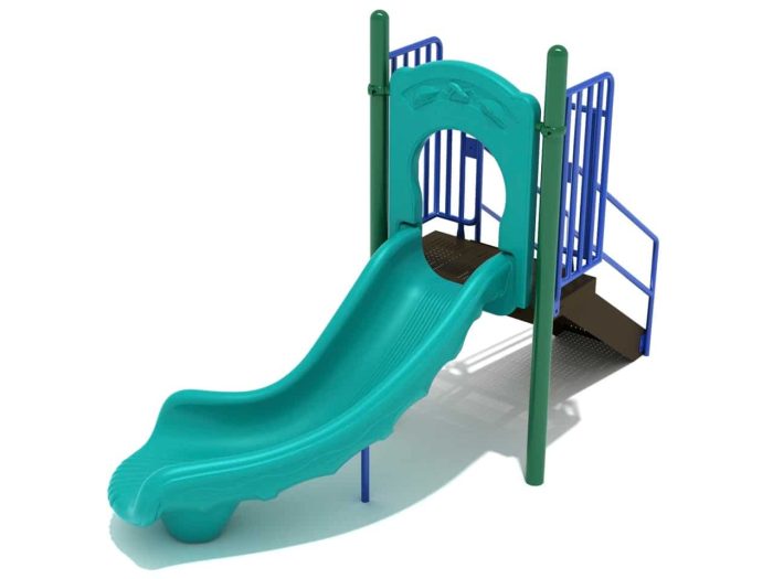 Right Turn Free Standing Slide (2 Deck Heights)