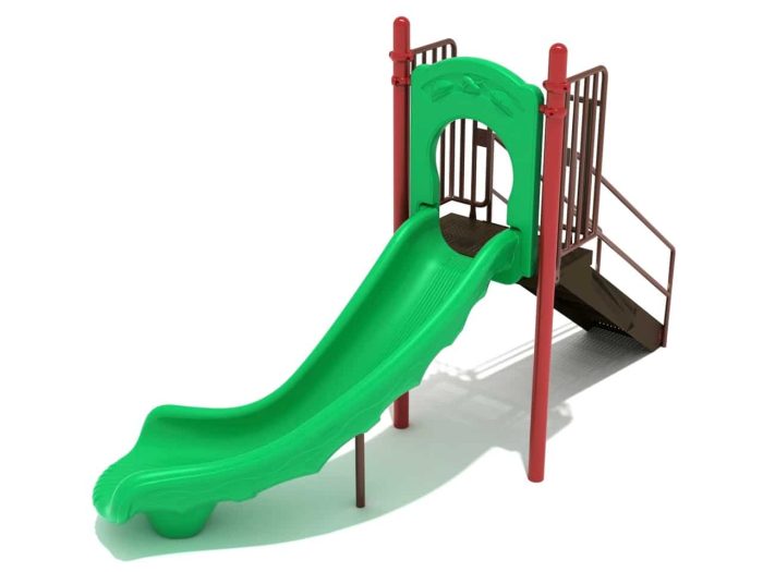 Right Turn Free Standing Slide (2 Deck Heights) - Image 2