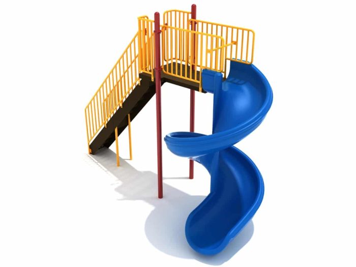8-foot Open Spiral Slide