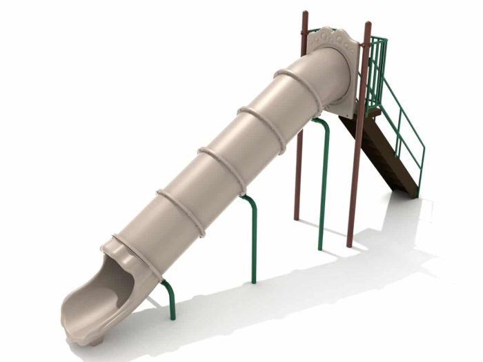 Free Standing Straight Tube Slide (3 Deck Heights) - Image 2