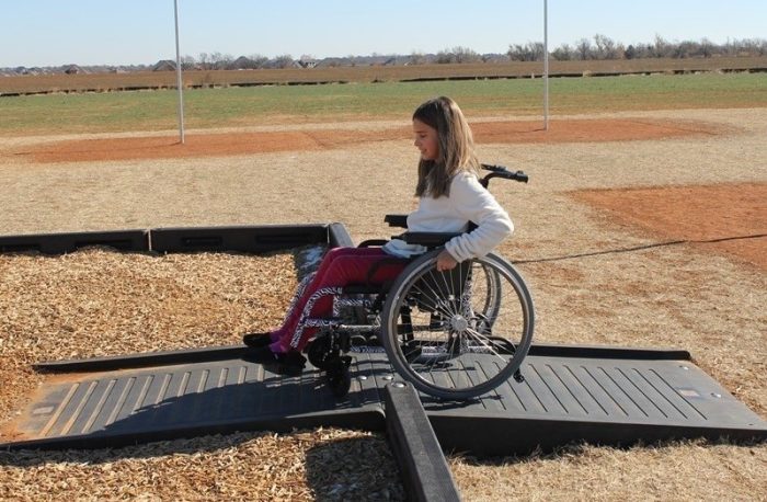 ADA Playground Ramp for Landscape Timbers